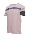 QBISM Pink T-shirt with blue denim front band shop online mens t shirts