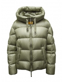 Womens jackets online: Parajumpers Tilly green short down jacket
