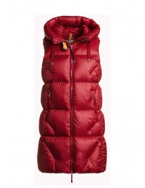 Womens jackets online: Parajumpers Zuly long red padded vest