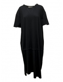 Womens dresses online: QBISM black off-the-shoulder hem long dress