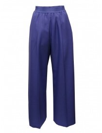 Womens trousers online: Stockholm Surfboard Club Elaine violet palazzo pants