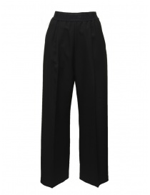 Womens trousers online: Stockholm Surfboard Club Elaine black wide trousers