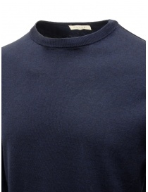 Monobi Wholegarment maglia in cotone e cashmere blu maglieria uomo acquista online