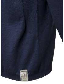 Monobi Wholegarment maglia in cotone e cashmere blu