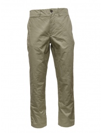 Monobi Bio Gabardine Origin Chino gray cotton trousers online
