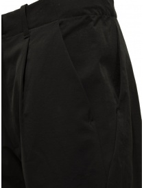 Goldwin One Tuck black tapered trousers with buckle price