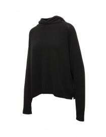 Ma'ry'ya black wool hooded sweater buy online