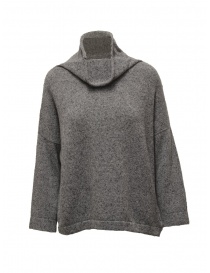 Ma'ry'ya grey sweater with crater collar online