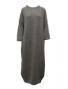 Ma'ry'ya maxi abito in lana grigio melange acquista online YLK037 G2GREY