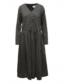 A Tentative Atelier black striped dress with V-neck online
