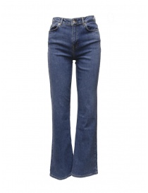 Selected Femme jeans bootcut a vita alta blu medio scontati online