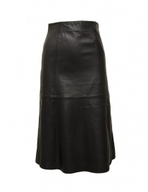 Womens skirts online: Selected Femme black leather skirt