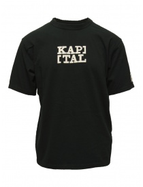 Kapital T-shirt nera "KAP][TAL" EK-1481 BLACK