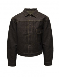 Mens jackets online: Kapital KAP-302 brown Century Denim jacket