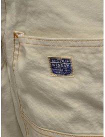 Kapital Lumber pantaloni multitasche in canvas bianco acquista online prezzo