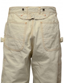 Kapital Lumber pantaloni multitasche in canvas bianco acquista online prezzo