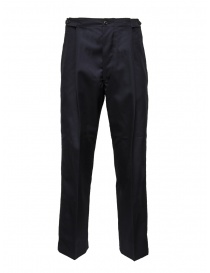 Cellar Door Dino wide trousers in blue mixed wool DINO MARITIME BLUE QW1487 69 order online