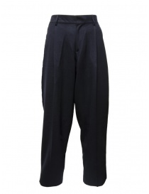 Pantaloni uomo online: Cellar Door Vito pantalone in lana blu scuro