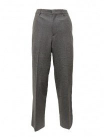Pantaloni uomo online: Cellar Door Noa pantalone classico in lana grigio asfalto