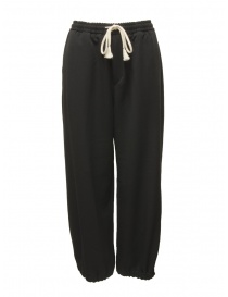 Womens trousers online: Cellar Door Laura black winter pants with drawstring