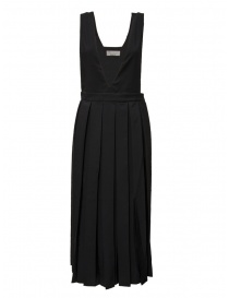 Womens dresses online: Cellar Door Luna black sleeveless dress with pleated skirt