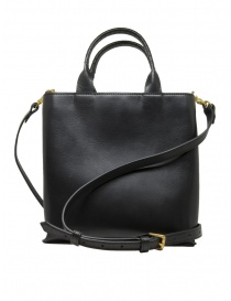 Cornelian Taurus Trace Tote mini square shoulder bag in black leather CO23FWTT020 BLACK order online