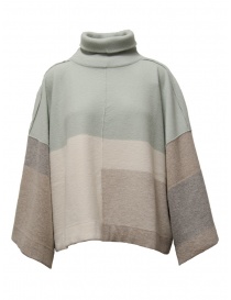 Women s knitwear online: Dune_ Boxy color block turtleneck sweater