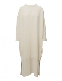 Dune_ Maxi sweater dress in antique white cashmere online
