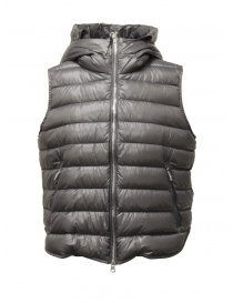 Womens vests online: Parajumpers Karissa grey hooded down vest