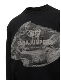 Parajumpers Corones black sweatshirt with mountain print