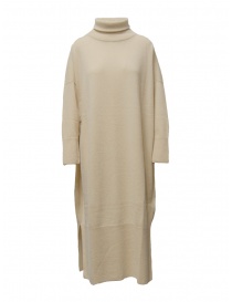 Womens dresses online: Dune_ High-neck maxi dress in beige cashmere