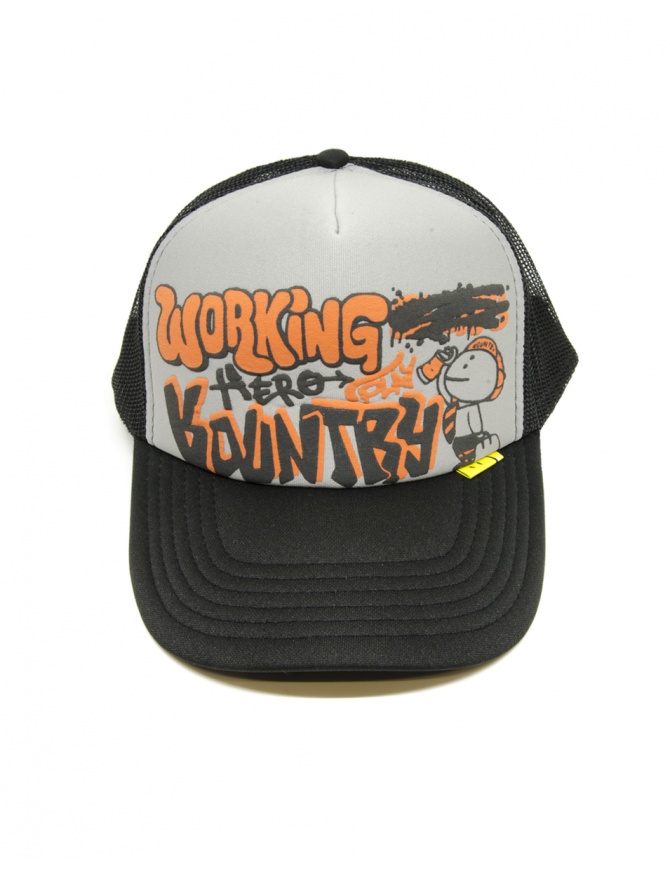 Kapital Working Hero Truck black cap K2311XH557 GRYxBLACK hats and caps online shopping