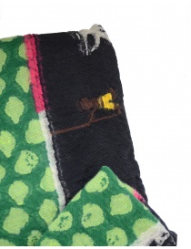 Kapital Dragon Dance sciarpa nera con drago verde sciarpe acquista online