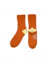 Kapital orange socks with smiley heels buy online EK-1378 ORANGE