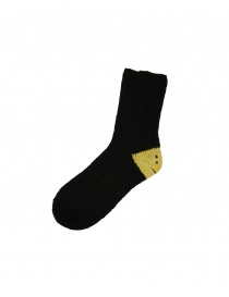 Kapital black socks with smiley heels price