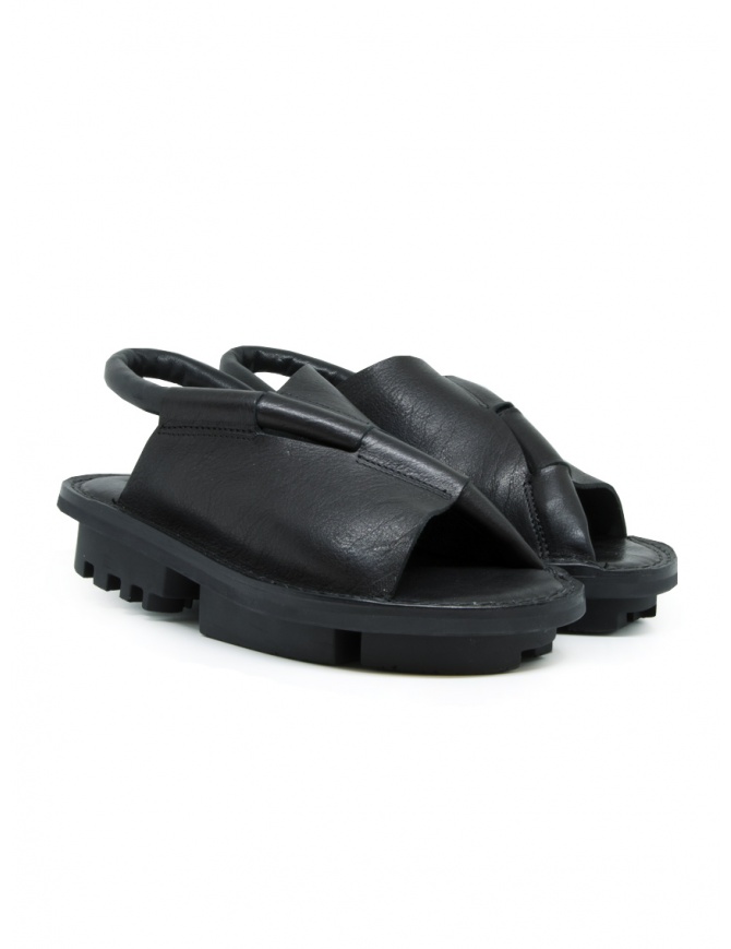 Trippen Density black closed sandal with open toe DENSITY F WAW BLK WAW TC BLK womens shoes online shopping