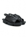 Trippen Density black closed sandal with open toe buy online DENSITY F WAW BLK WAW TC BLK