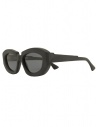 Kuboraum X23 Black Matt matte black oval sunglasses shop online glasses