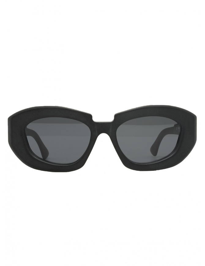 Kuboraum X23 Black Matt matte black oval sunglasses X23 51-17 BM 2GREY glasses online shopping