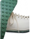 Shoto sneakers in pelle di cavallo bianche con suola turcheseshop online calzature uomo