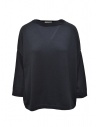 Ma'ry'ya boxy sweater in navy blue cotton buy online YMK44 F9NAVY