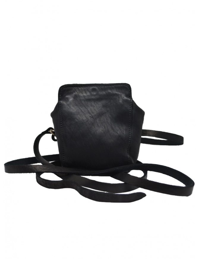 Guidi RT02 mini shoulder bag in black horse leather RT02 SOFT HORSE FULL GRAIN BLKT bags online shopping