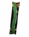 Kapital Dragon Dance black scarf with green dragon shop online scarves
