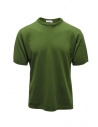 Monobi kiwi green organic cotton knit T-shirt buy online 15391517 VERDE 27523