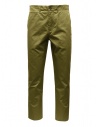 Monobi chino pants in frog green organic gabardine buy online 15274138 VERDE RANA 27530