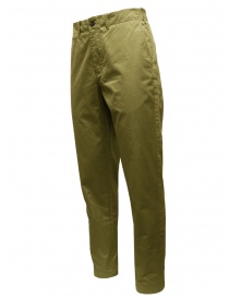 Monobi chino pants in frog green organic gabardine mens trousers buy online