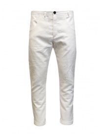 Mens trousers online: Label Under Construction white pants