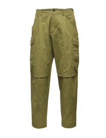 Monobi pantaloni Herringbone cargo verde rana online