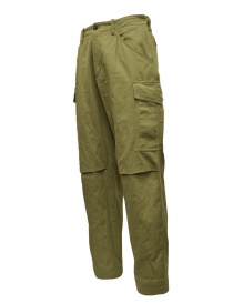 Monobi Herringbone cargo pants in frog green price