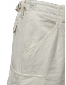 Monobi Herringbone cream white cargo pants price